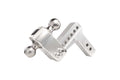 2.0IN SHANK ALUMINUM HITCH 4IN DROP/RISE W/ STAINLESS STEEL DUAL BALL