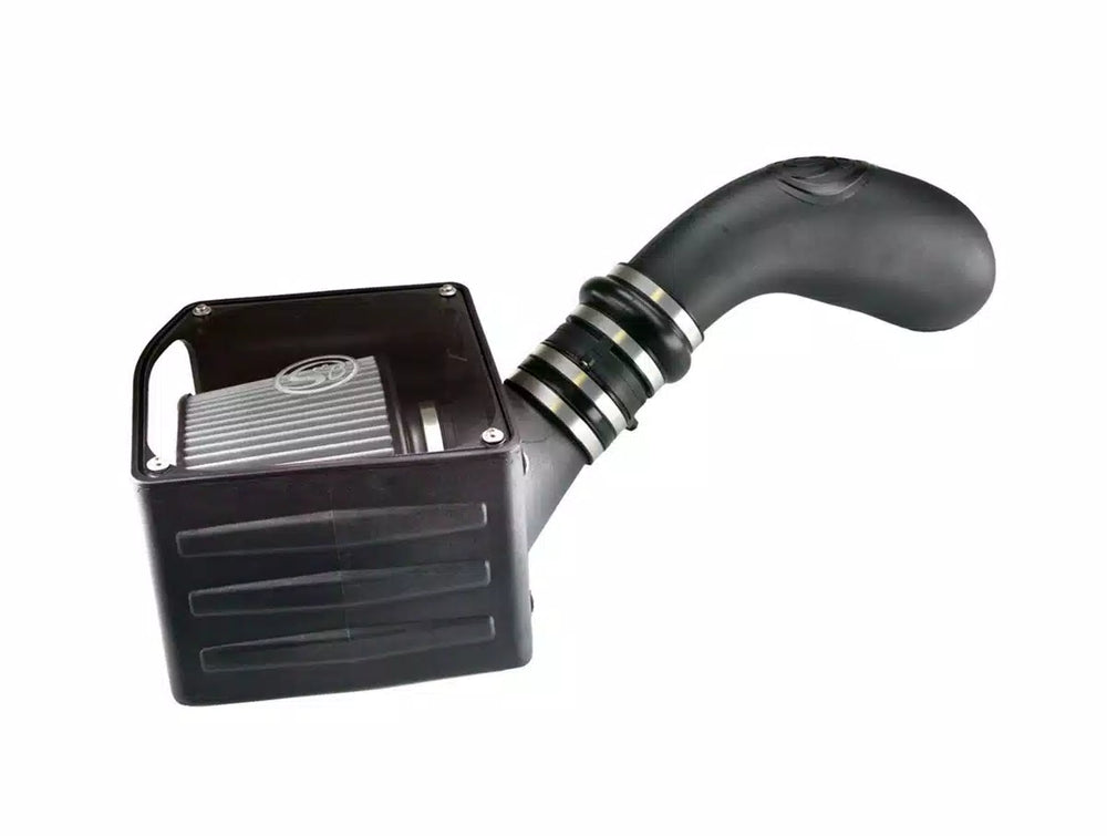 ~(13 lbs. 24X15X14)~ Cold Air Intake For 99-06 GMC Sierra 4.8L 5.3L 6.0L Dry Dry Extendable White S B