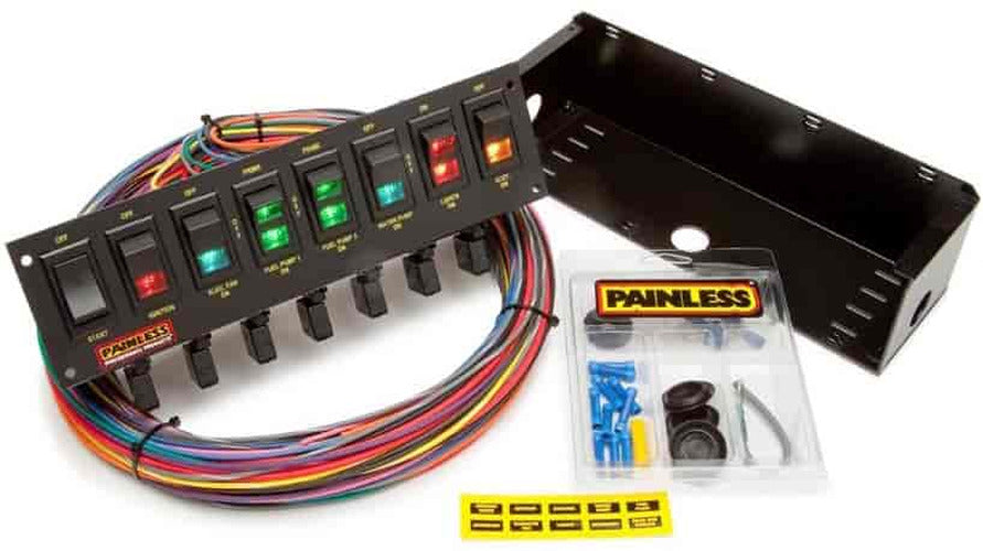 RACE PANEL 8SWITCH CIR/BRK