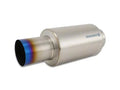 Vibrant Performance - 17566 - Muffler with Straight Cut Burnt Tip, 4.00 in. Inlet