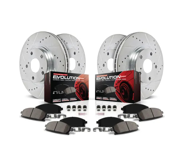 Power Stop 14-16 Jeep Cherokee Front & Rear Z23 Evolution Sport Brake Kit