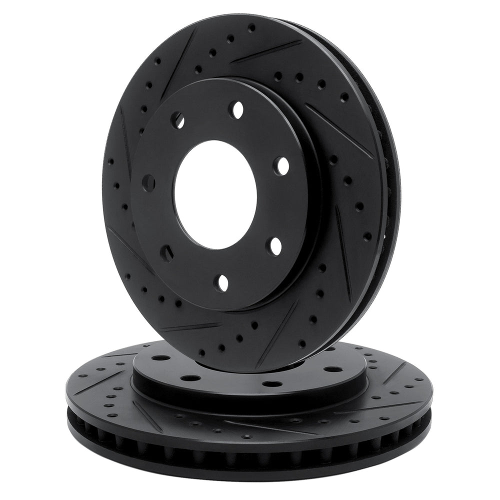R1 Concepts Brake Rotor- D/S - Black Fits Ford F-150