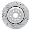 DFC 07-23 Lexus Ls500 Right Front Drilled & Slotted Geoperformance Rotor