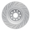 DFC 07-23 Lexus Ls500 Right Front Drilled & Slotted Geoperformance Rotor
