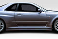 1999-2002 Nissan Skyline R34 2DR Duraflex Estra Side Skirt Rocker Panels - 2 Piece