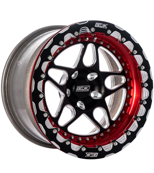 Belak 13x11 / 5in BS / 4x100 BP / High Pad / Series Twisted Wheel - Double Beadlock