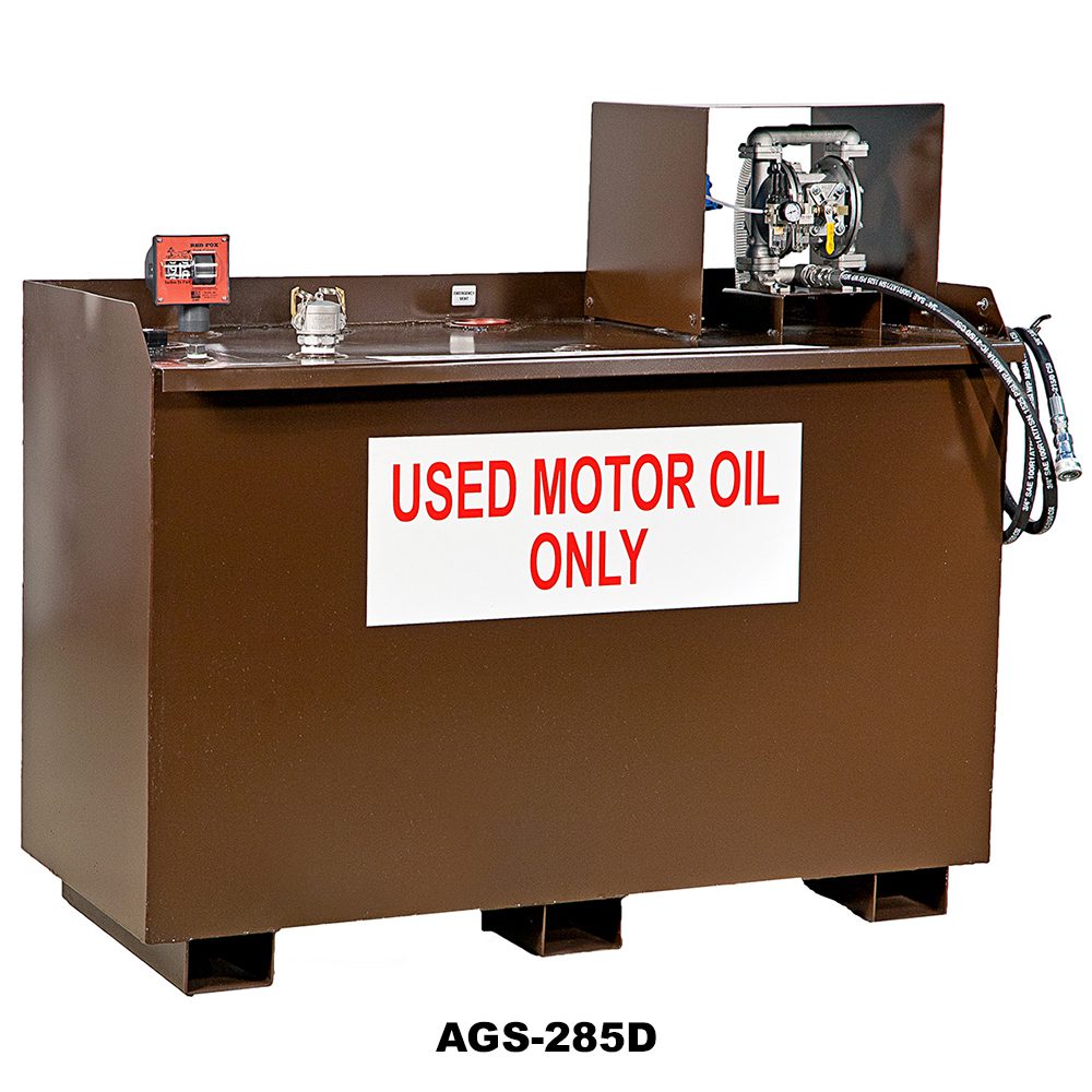 USED OIL STORAGE SYSTEM 285GALLON/WORKBENCH