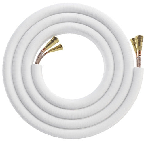 25FT 1/4 X 1/2 LINESET FOR DIY 18K INDOOR W/ DIY PRO CABLE WHITE