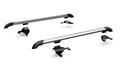 ~(28 lbs. 51X10X9)~ JK Nebo Roof Rack Main Silver Rail Kit