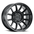 Aluminum Wheels 17x9 Gauge 950B Satin Black Multi Spoke -12 Offset 5 on 127 Bolt Pattern 78.1 Bore Raceline