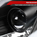 PROJECTOR HEADLIGHTS MATTE BLACK HOUSING SMOKED LENS - FIT OE HID MODELS ONLY - SWITCHBACK LED LIGHT BAR LED SEQUENTIAL SIGNAL BREATHING LIGHT EFFECT D2R LOW (NOT INCLUDED)