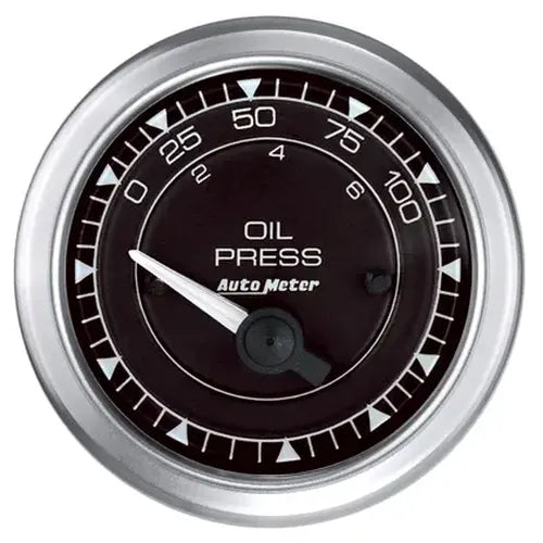~(0.9 lbs. 4X4X4)~ 2-1/16 in. OIL PRESS 0-100 PSI CHRONO