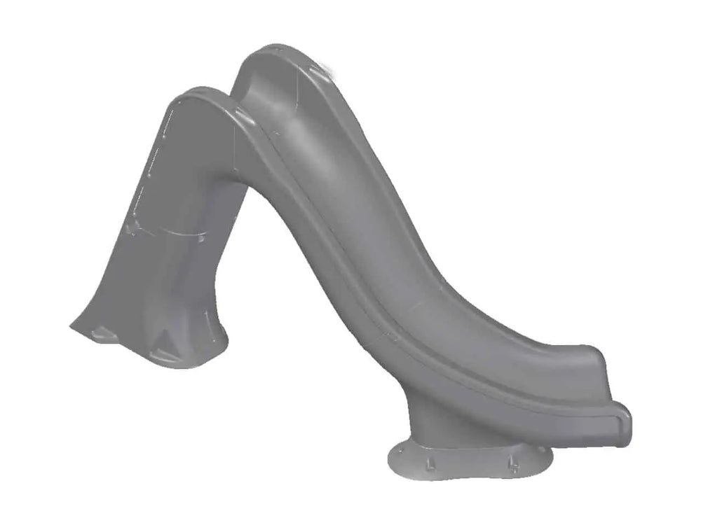 RIPTIDE STANDARD 7FT 8IN RIGHT HAND ROTO MOLDED DECK MOUNTED POOL SLIDE GREY