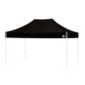 ECLIPSE 15FT(4.5M) STL SHELTER WHITE FRAME & BLACK TOP