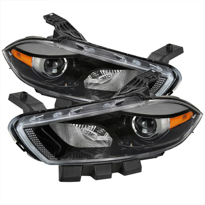 OE HALOGEN HEADLIGHTS WITH CHROME HOUSING AND CLEAR LENS - USE STOCK BULBS