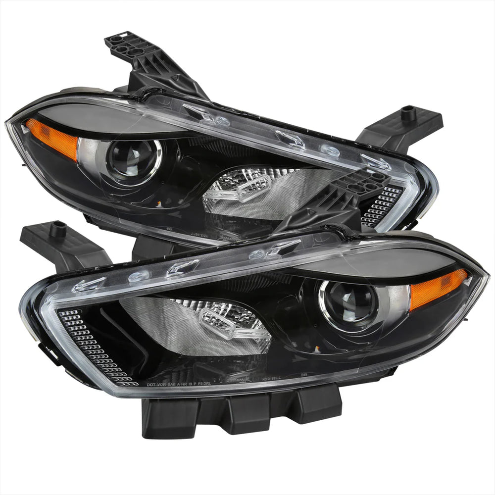 OE HALOGEN HEADLIGHTS WITH CHROME HOUSING AND CLEAR LENS - USE STOCK BULBS