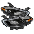 OE HALOGEN HEADLIGHTS WITH CHROME HOUSING AND CLEAR LENS - USE STOCK BULBS