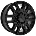 20 IN REPLICA WHEEL FITS GMC SIERRA 2500/3500 CV96B BLACK 20X8.5