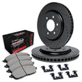 R1 eLINE Series Brake Rotors - D/S - Black - Perf Off-Road/Tow Pads - Hdw