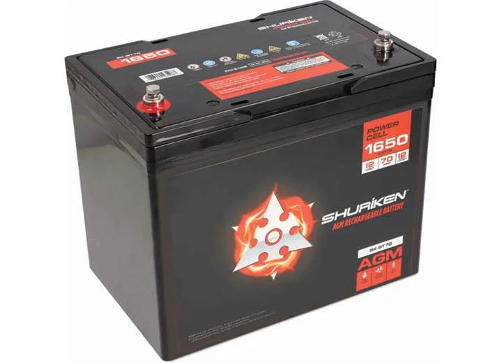 760 CRANK AMPS 70 AMP HOURS AGM 12V STARTING BATTERY