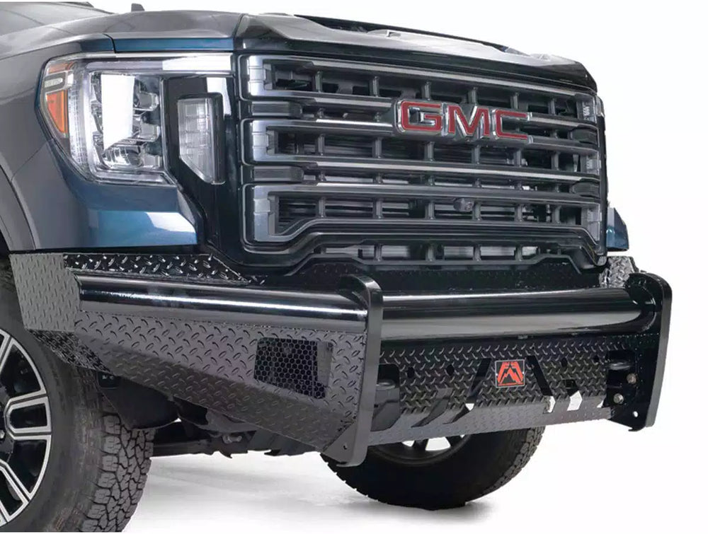 20C SIERRA 2500/3500 BLACK STEEL FRONT BUMPER W/ NO GUARD
