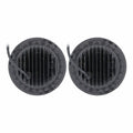 JEEP 7 INCH ROUND 6 LED WITH RGB HALO NDASH; BLACK FRONT FA