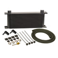 16 ROW SERIES 10000 STACK PLATE TRANS COOLER KIT 90DEG SWIVEL X 3/8 HOSE BARB