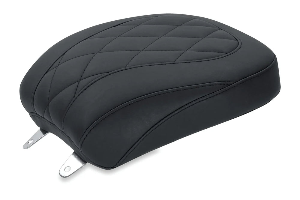 Mustang 84-06 Harley Standard Rear Tire Wide Tripper Passenger Seat - Black