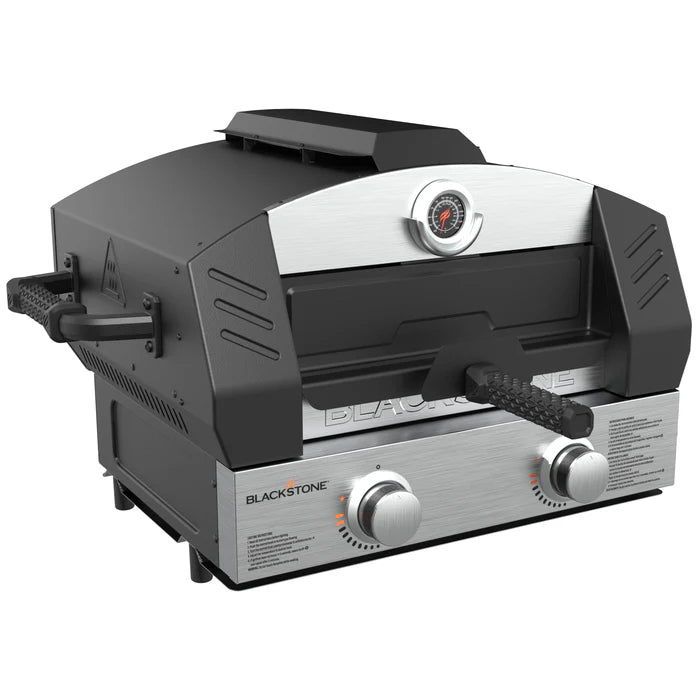 GRIDDLE ESSENTIALS PORTABLE PIZZA OVEN W/15IN CORDIERITE STONE