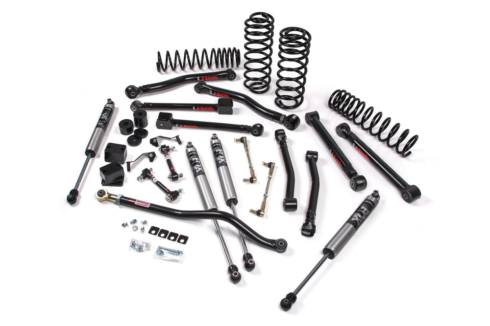 18C WRANGLER JL 2DR 3IN JKRAWL SYSTEM RUBBERFOX 2.0 IFP PS FRT/RR STD COILS