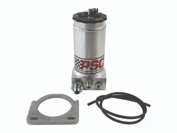 Off Road Remote Reservoir Kit #6AN Return #10AN Feed Black Anodized