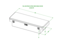 CROSSBODY TOOLBOX 16X20X70 ALL SMOOTH GLOSS ALUMINUM