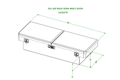 CROSSBODY TOOLBOX 16X20X70 ALL SMOOTH GLOSS ALUMINUM