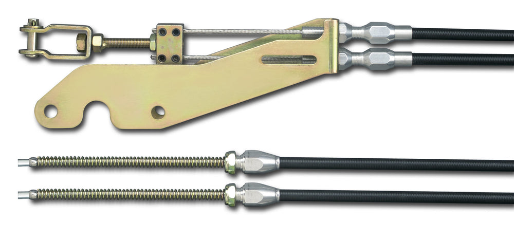 STAINLESS EMERGENCY BRAKE CABLE KIT WILWOOD MC4 MECHANICAL CALIPER TRANS MOUNT