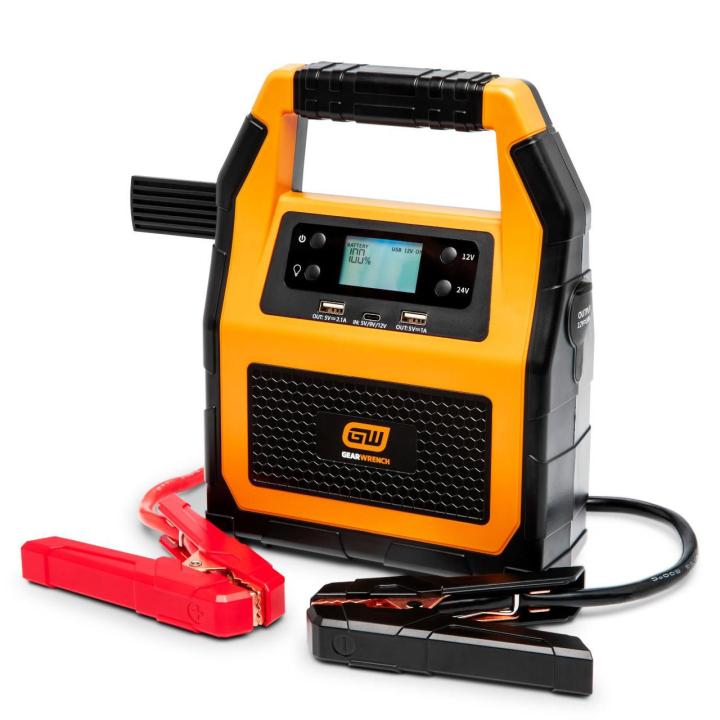12V/24V LITHIUM BATTERY JUMP STARTER 3000A MOLTEN ORANGE/BLACK