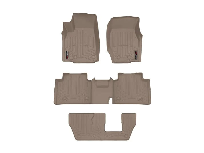 WeatherTech Tan Front Rear and Rear Floorliners Fits -21-23 Grand Cherokee L 451696-1-6-4