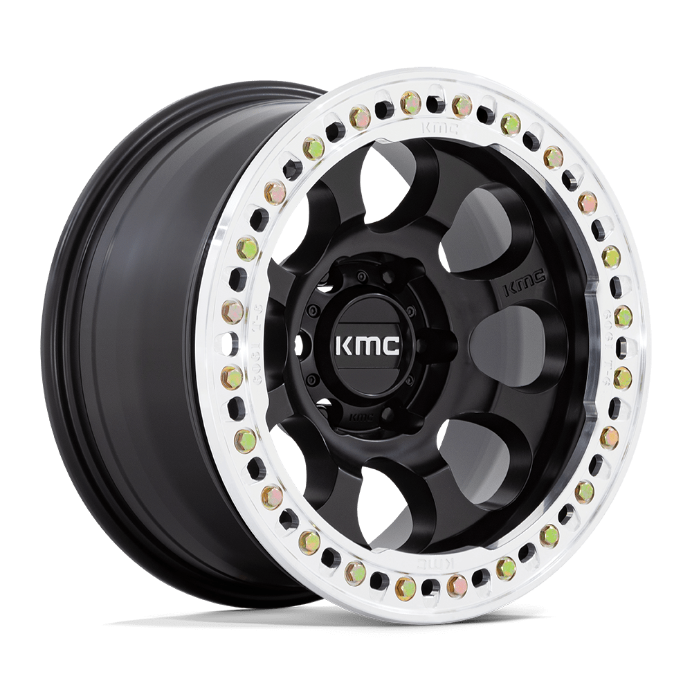 KM237 17X9 6X5.5 S-BLK-MACH-RG -38M