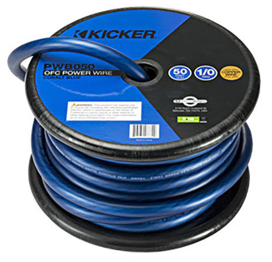 PWB050 1/0AWG POWER WIRE 50FT BLUE; RoHS COMPLIANT