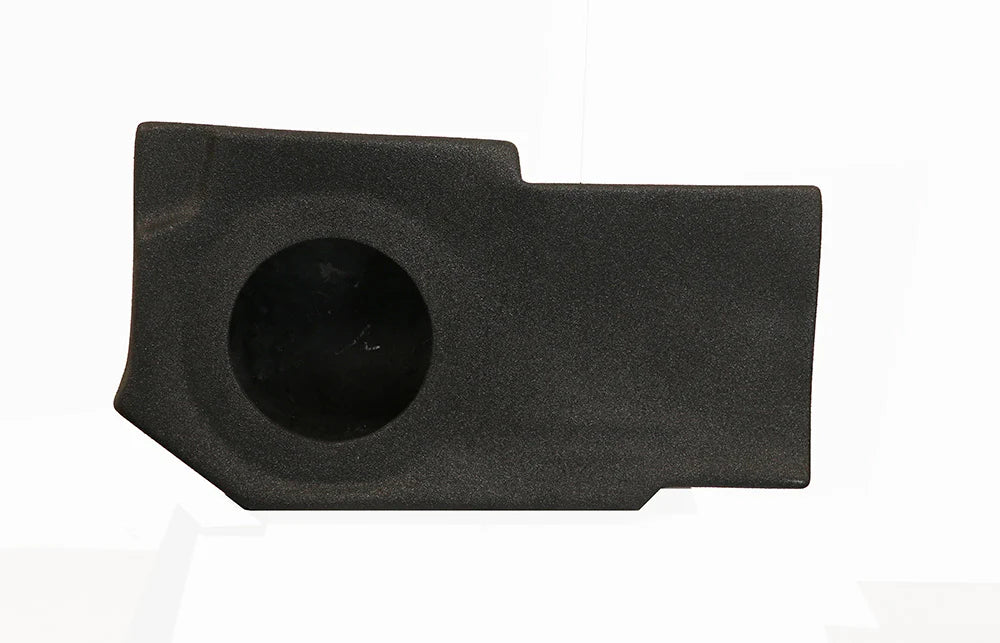 0218 RAM QUAD CAB AFG20110 SINGLE 10IN SEALED FIBERGLASS BLACK CARPET COVERED