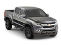 Black Pocket/Rivet Style Smooth Finish 4-Piece Fender Flare Set For 2015-2020 Chevrolet Colorado W/61.7 Inch Bed Bushwacker