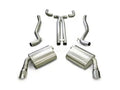 2.5 Inch Cat-Back Plus X-Pipe Sport Exhaust Dual Rear Exit 4.0 Inch Polished Tips 10-15 Chevrolet Camaro SS Coupe/Convertible Manual Trans 6.2L V8 Stainless Steel Corsa Performance