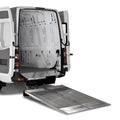 53 X 60 PROMASTER LIFT DEPTH 71 TRAVEL 30 GATE WT 610 1300 LB CAP 2PC FLDG EXT ALUM (BKTS INCL)