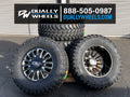 SUMMIT DUALLY FRONT (9110) GLOSS BLACK/MILLED SPOKES 20X8.25 8200 115MM 142MM