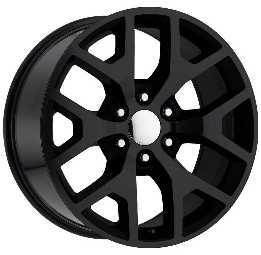 REV WHEELS REPLICA 586 SERIES 22x9 6x139.7/6x5.5 +32MM OS GLOSS BLACK