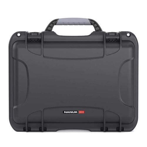 NANUK 923 WATERPROOF HARD CASE W/PADDED DIVIDERGRAPHITE INTERIOR: 16.7 X 11.3 X 5.4IN