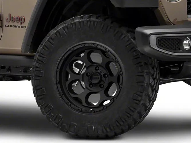 ~(30 lbs. 21X21X11)~ DIRTY HARRY 18x8.5 5x127.00 TEXTURED BLACK (0 mm)