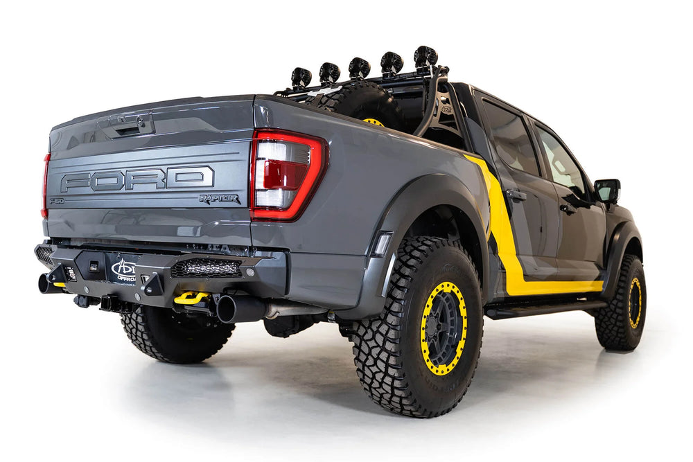 Addictive Desert Designs 23-26 Ford F250/F350/F450 SD HoneyBadger Rear Bumper - Hammer Black