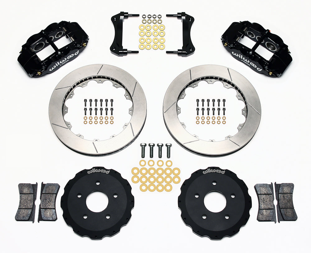 Wilwood Narrow Superlite 6R Front Hat Kit 13.06in Backdraft Cobra (BMW E36 Based)