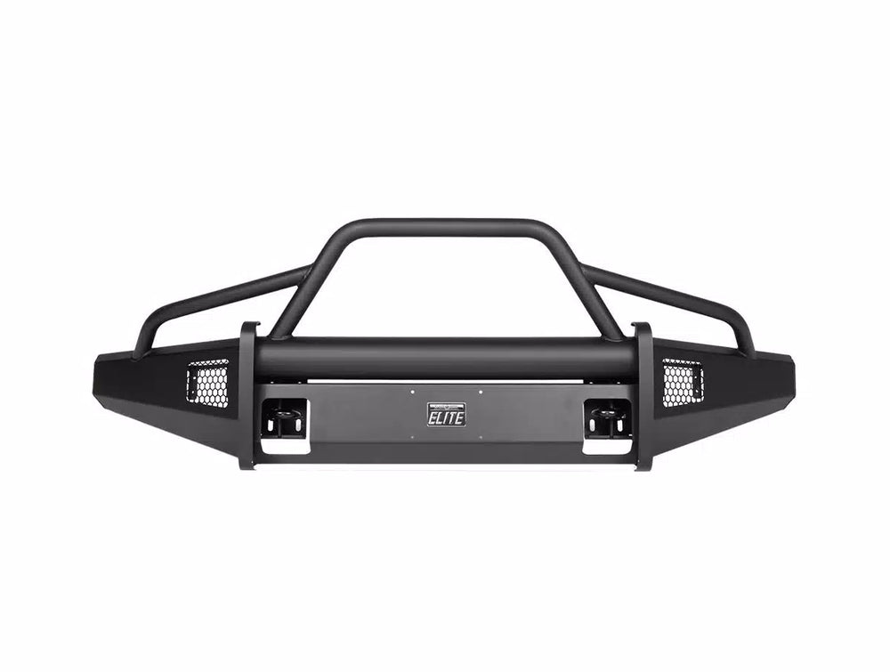 24C SILVERADO 2500/3500 HD BLACK STEEL ELITE FRONT BUMPER W/ PRERUNNER
