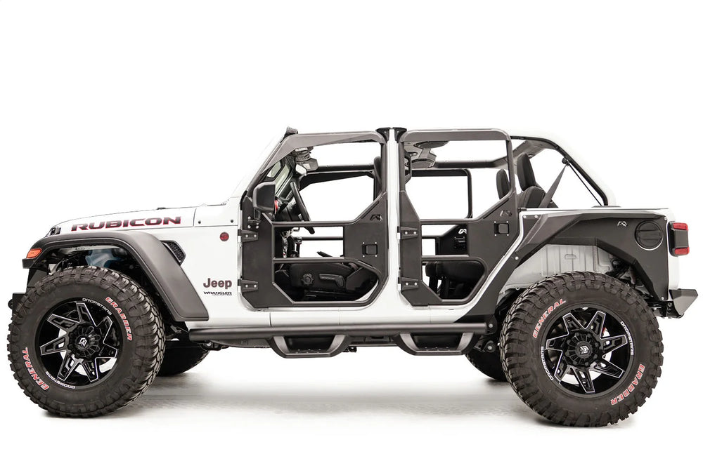 18C JL 4DOOR; REAR DOOR; RATTLE RESISTANT NONLOCKING DOOR HANDLESSTYLE LIMITING STRAPS